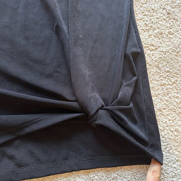 Chicos size 2 short sleeve black blouse - Picture 2 of 3